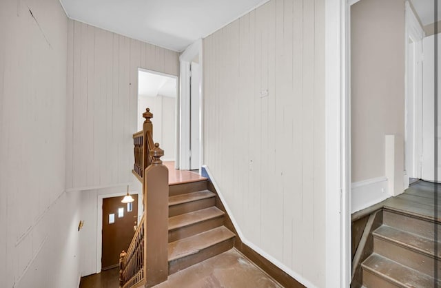 29 William St, Ossining, NY 10562 - stairs featuring wooden walls