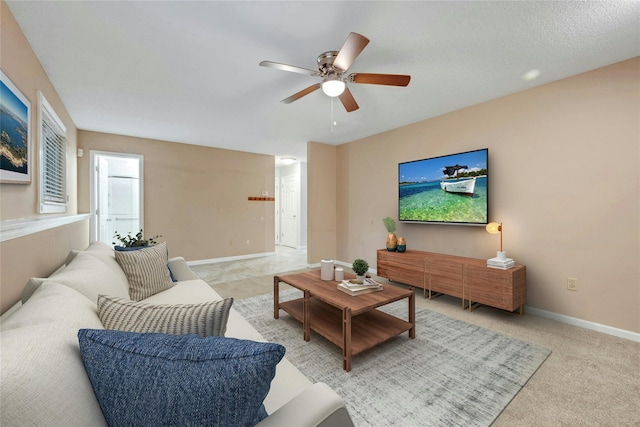 182 Arbor Crst, Somers, NY 10589 - living room with ceiling fan and light colored carpet