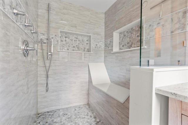 8 W Ln, South Salem, NY 10590 - full bathroom featuring a walk in shower and vanity
