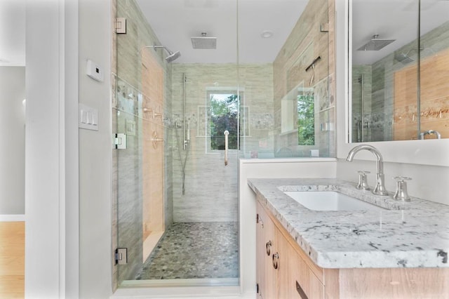 8 W Ln, South Salem, NY 10590 - full bathroom featuring vanity and a stall shower