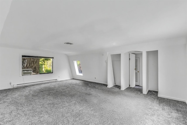 8 W Ln, South Salem, NY 10590 - spare room featuring baseboard heating, carpet floors, and cooling unit