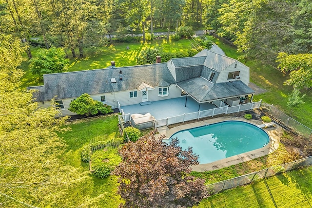8 W Ln, South Salem, NY 10590 - aerial view of property and surrounding area with a pool