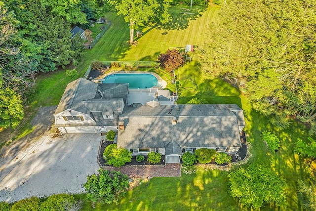 8 W Ln, South Salem, NY 10590 - view from above of property featuring a pool area