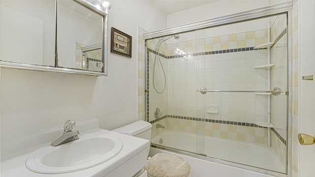 70 Wilson Ave, Mastic Beach, NY 11951 - bathroom with shower / bath combination with glass door and vanity