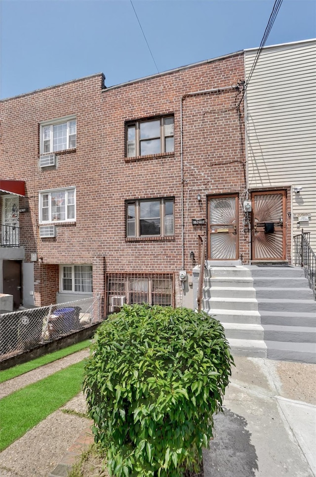 1025 E 229th St Unit B, Bronx, NY 10466 - view of property featuring brick siding and cooling unit