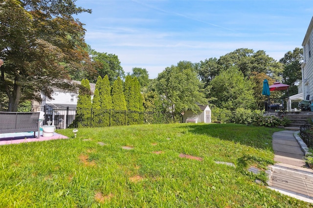 69 Ardell Rd, Bronxville, NY 10708 - view of yard featuring a storage unit