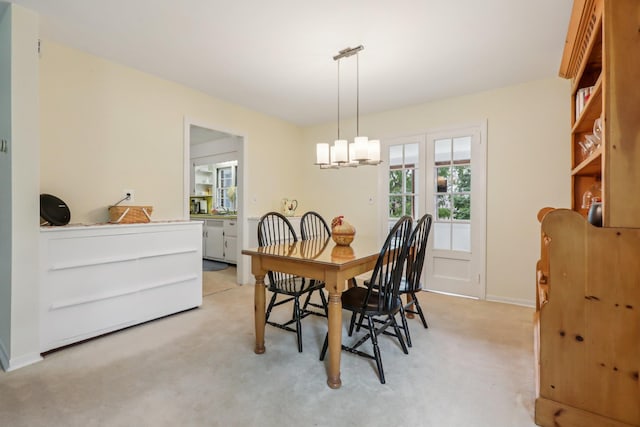 4 Aldine Park, Nyack, NY 10960 - dining area with light colored carpet and a chandelier