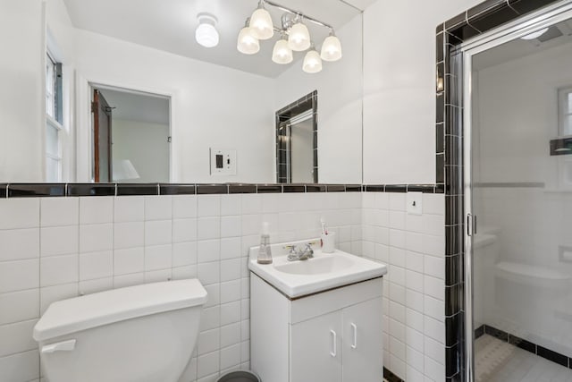 4 Aldine Park, Nyack, NY 10960 - bathroom featuring tile walls, vanity, and a shower stall
