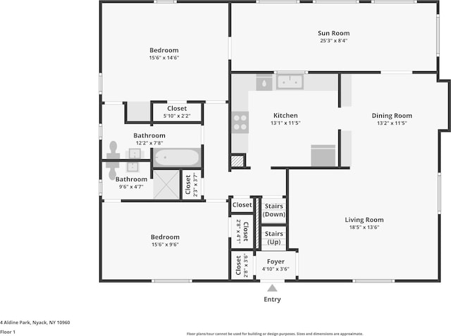 4 Aldine Park, Nyack, NY 10960 - view of property floor plan