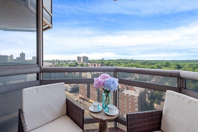 11201 Queens Blvd Unit 18D, Forest Hills, NY 11375 - balcony featuring a city view