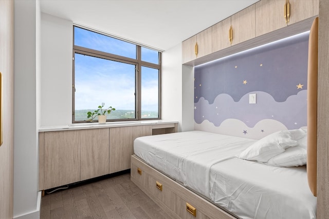 11201 Queens Blvd Unit 18D, Forest Hills, NY 11375 - bedroom featuring wood finished floors