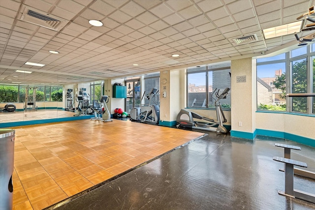 11201 Queens Blvd Unit 18D, Forest Hills, NY 11375 - workout area featuring plenty of natural light