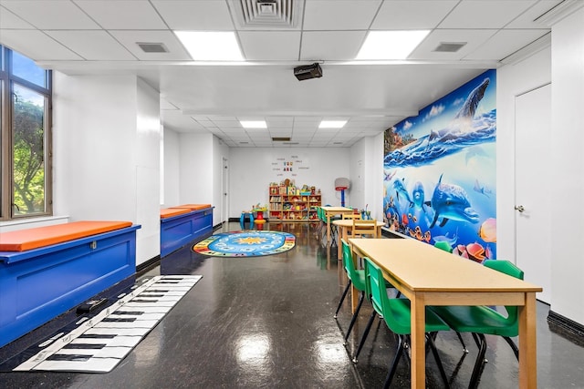 11201 Queens Blvd Unit 18D, Forest Hills, NY 11375 - game room featuring a drop ceiling