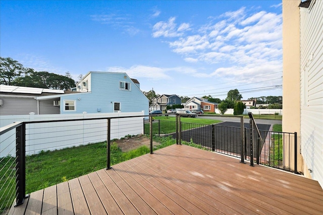 247 N Greene Ave, Lindenhurst, NY 11757 - deck with a residential view