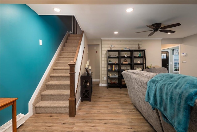 86 Shepherd Ln, Levittown, NY 11756 - bedroom featuring light wood-type flooring and recessed lighting