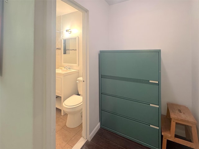 21511 48th Ave Unit 1B, Bayside, NY 11361 - bathroom with toilet and vanity