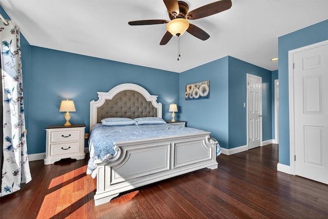 182 Otter Rd, Campbell Hall, NY 10916 - bedroom featuring wood finished floors and a ceiling fan