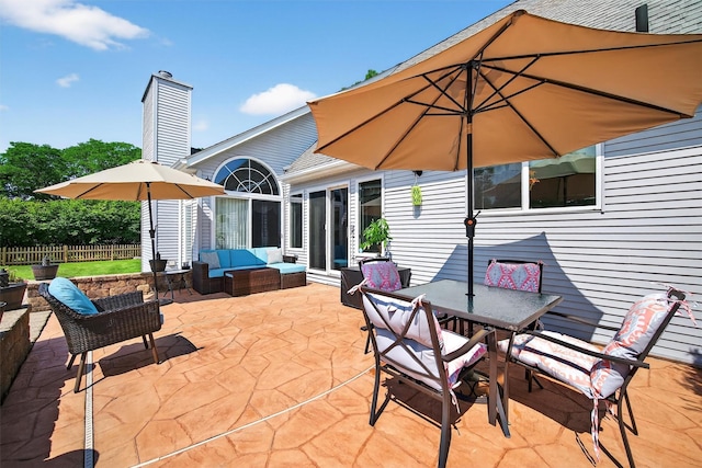 182 Otter Rd, Campbell Hall, NY 10916 - view of patio featuring outdoor dining area and an outdoor hangout area