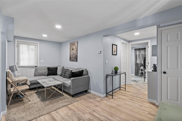 17 Sterling St, Middletown, NY 10940 - living area featuring light wood-type flooring and recessed lighting