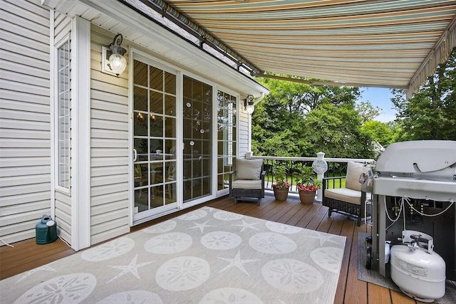 15 E Salem Rd, Fishkill, NY 12524 - wooden terrace with grilling area