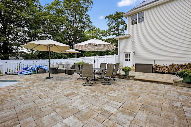 15 E Salem Rd, Fishkill, NY 12524 - fenced backyard with a patio area and outdoor dining area