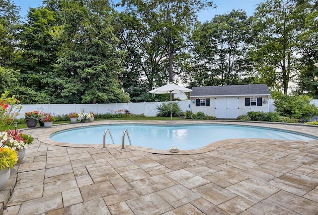 15 E Salem Rd, Fishkill, NY 12524 - view of pool featuring an outbuilding and a patio