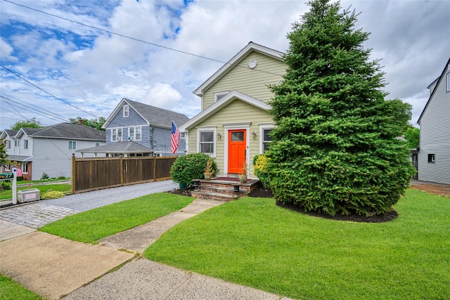 27 Neulist Ave, Port Washington, NY 11050 - view of front of home with driveway
