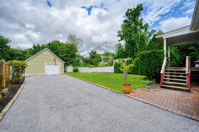 27 Neulist Ave, Port Washington, NY 11050 - detached garage with driveway