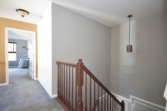 49 Cornwall Ln, Middletown, NY 10940 - hall with an upstairs landing and carpet