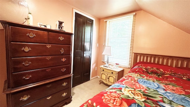 14 Upper Ferndale Rd, Liberty, NY 12754 - bedroom with light colored carpet and vaulted ceiling
