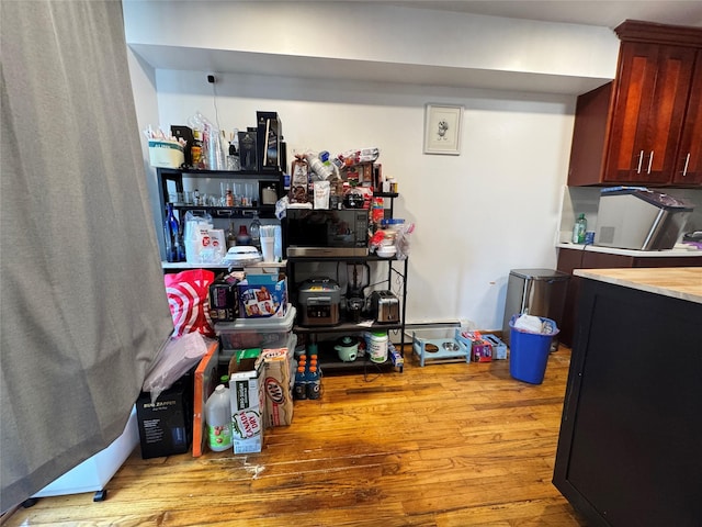43-53 159th St, Flushing, NY 11358 - kitchen with wood finished floors and light countertops