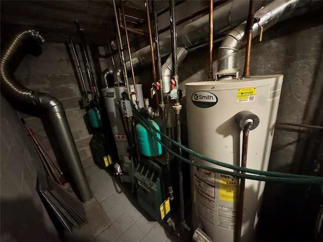 43-53 159th St, Flushing, NY 11358 - utility room featuring gas water heater