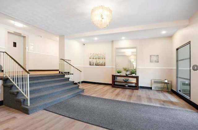 2261 Palmer Ave Unit 2A, New Rochelle, NY 10801 - common area featuring stairs and recessed lighting