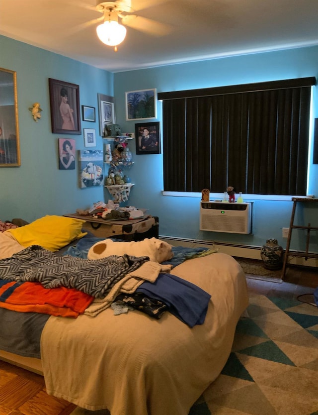2261 Palmer Ave Unit 2A, New Rochelle, NY 10801 - bedroom with an AC wall unit