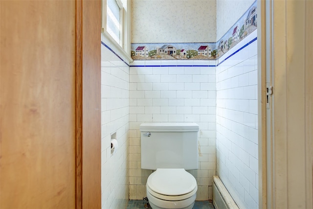 8507 Union Tpke, Glendale, NY 11385 - bathroom featuring tile walls and toilet