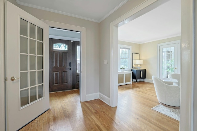 48 Faneuil Pl, New Rochelle, NY 10801 - foyer entrance with light wood-type flooring and ornamental molding