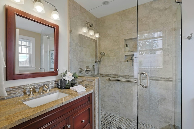 48 Faneuil Pl, New Rochelle, NY 10801 - full bathroom featuring vanity and a shower stall