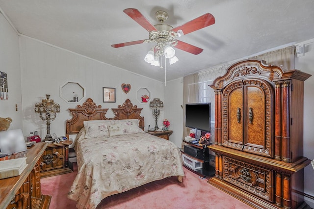 10 Harrison St, Brentwood, NY 11717 - bedroom featuring carpet flooring, ornamental molding, and a ceiling fan