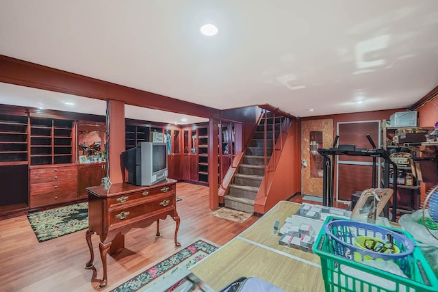 10 Harrison St, Brentwood, NY 11717 - workout area with wood finished floors