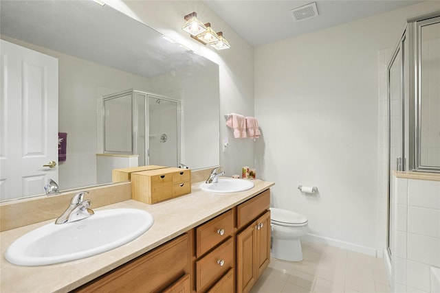 23 Bridge Ln Unit 23, Haverstraw, NY 10927 - full bath with a shower stall, double vanity, and tile patterned floors