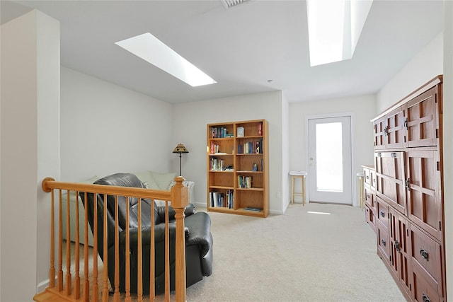 23 Bridge Ln Unit 23, Haverstraw, NY 10927 - sitting room featuring a skylight and carpet flooring