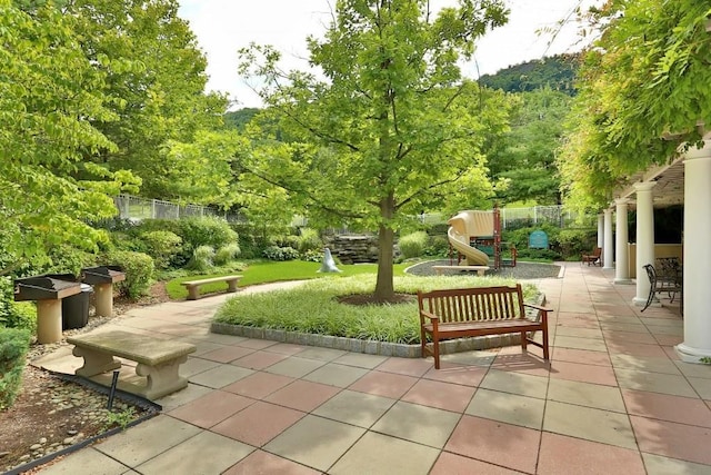 23 Bridge Ln Unit 23, Haverstraw, NY 10927 - view of patio / terrace with a playground