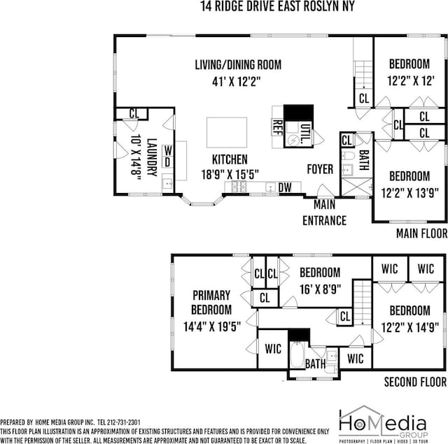 14 Ridge Dr E, Roslyn, NY 11576 - view of room layout
