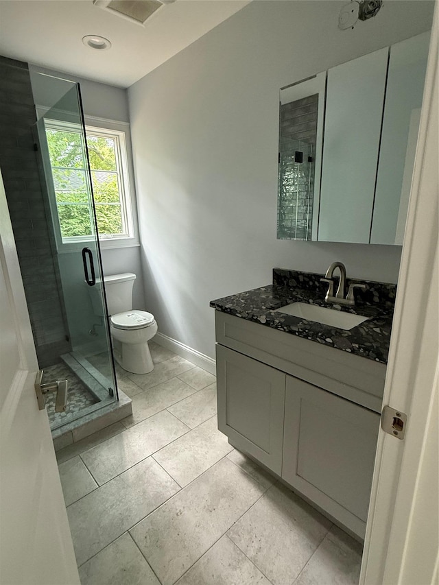 47 Sheridan Ave, Congers, NY 10920 - full bathroom with vanity, a shower stall, and tile patterned flooring