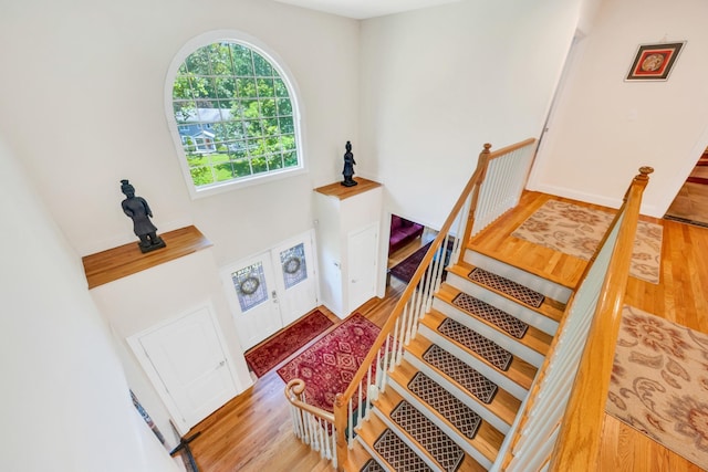 212A Lower Sheep Pasture Rd, East Setauket, NY 11733 - stairs with wood finished floors
