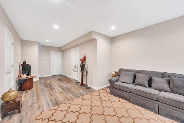 212A Lower Sheep Pasture Rd, East Setauket, NY 11733 - living room with light wood-style flooring and recessed lighting