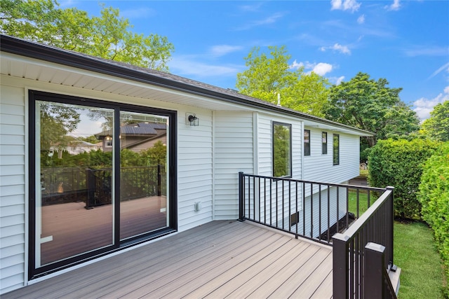43 Acorn Ln, Plainview, NY 11803 - view of wooden deck
