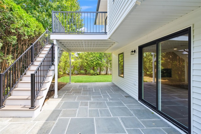 43 Acorn Ln, Plainview, NY 11803 - view of patio with stairs