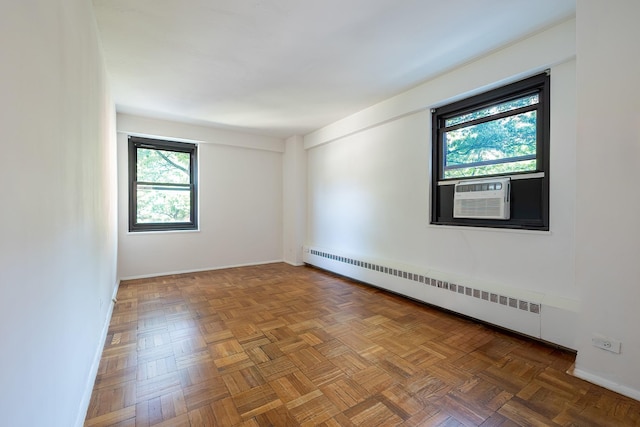 3850 Sedgwick Ave Unit 5B, Bronx, NY 10463 - empty room with a baseboard heating unit and cooling unit