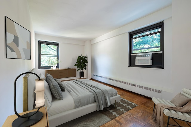 3850 Sedgwick Ave Unit 5B, Bronx, NY 10463 - bedroom with a baseboard radiator and cooling unit